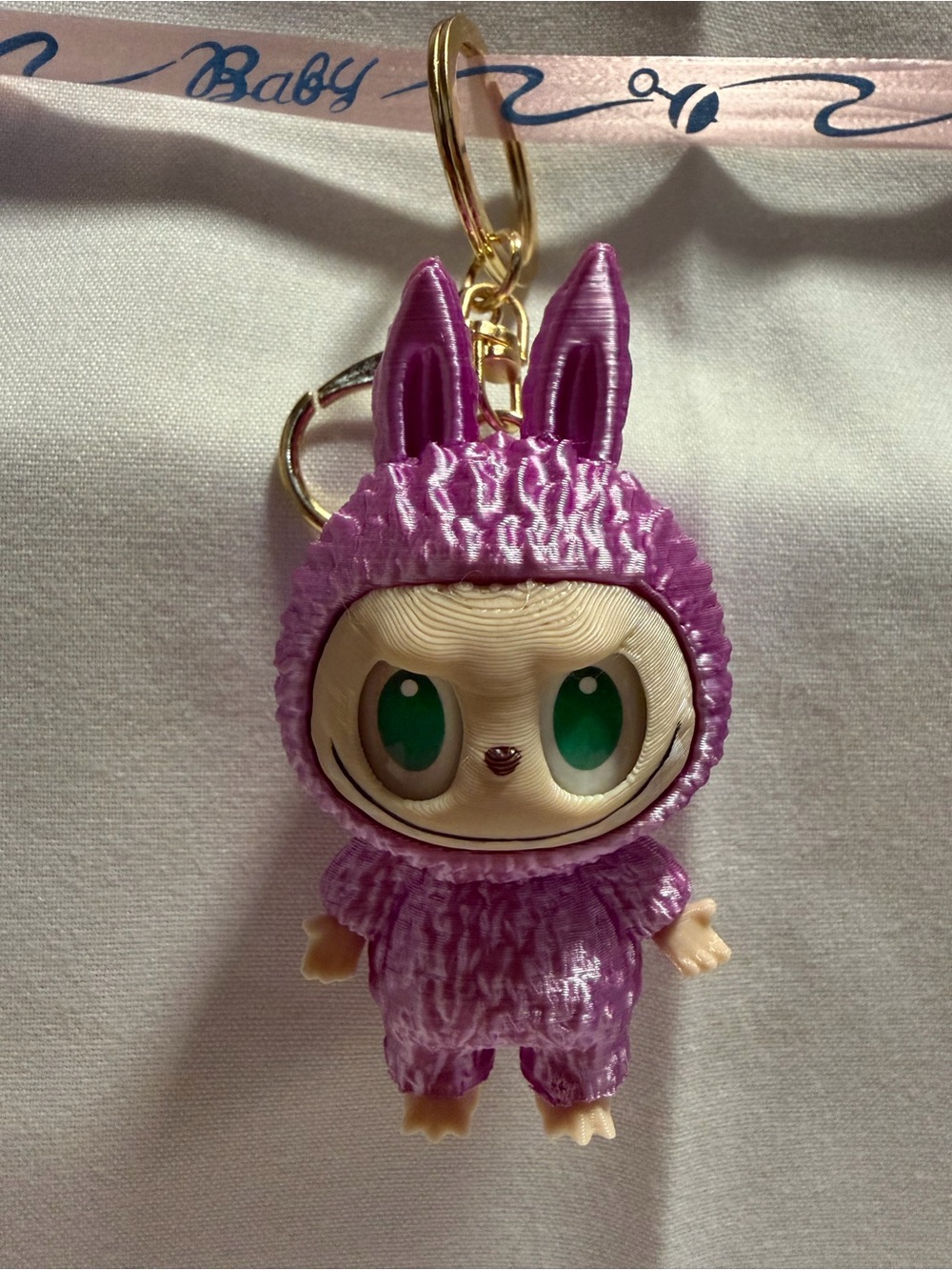 Labubu Keychain multicolor 3D printing